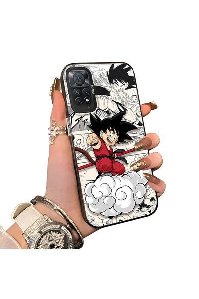 Hontinga Redmi Note 11 Pro Compatible Silicone Edge-to-Edge Hard Back Case wi...