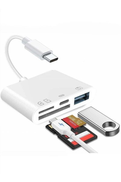 STARSPOR قارئ بطاقات SD من ستارز ماركت، محول من نوع Micro SD إلى Type C، قارئ...