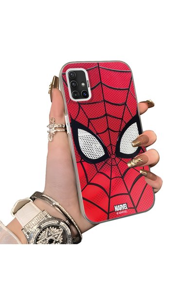Hontinga Samsung Galaxy A51 Compatible Silicone Hard-Edge Back Case with Spid...