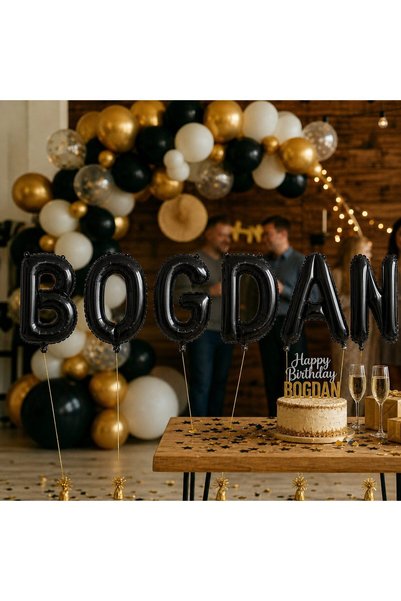 DAMUR Μεταλλικά Μπαλόνια, Καινοτομία, Σετ BOGDAN, Ηλίου ή Αέρας, Περιλαμβάνετ...