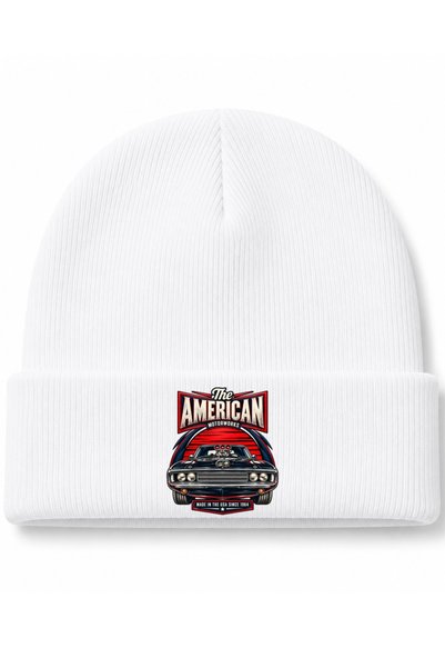 Rabona Fashion The American Motorworks – 1964 Vintage Muscle Car Graphic Beanie