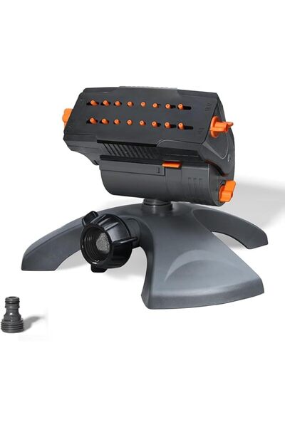 GENERAL Mini Turbo Oscillating Lawn Sprinkler with 16 Nozzles, Adjustable Wid...