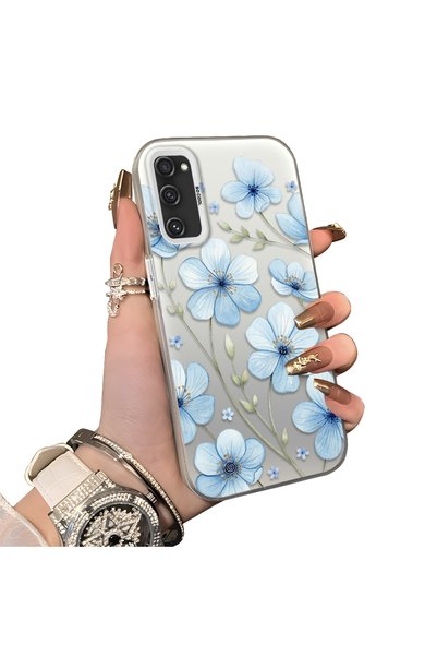 Hontinga Samsung Galaxy S20 FE Compatible Silicone Hard-Edge Back Case with F...