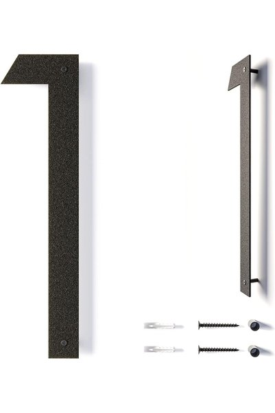 Generic 12 Inch Modern Floating House Numbers for Outside | Large Metal House...