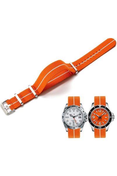 Generic Watch Straps Elastic Nylon French Parachute NATO Nylon One Piece Mili...