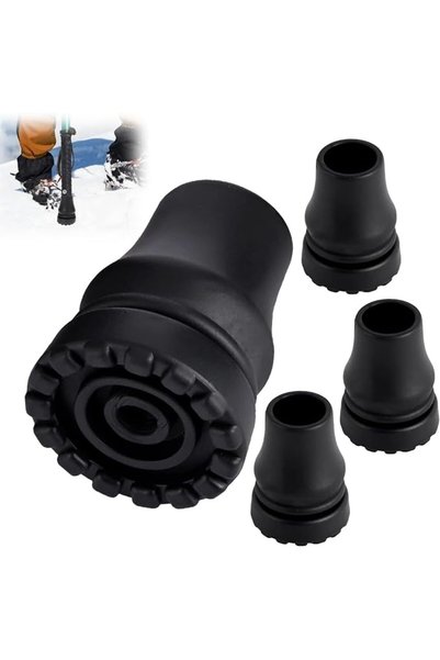 Generic TONGLUO 4 Pcs Rubber Cane Tips, 3/4 Inch Replace Anti-Slip Replacemen...