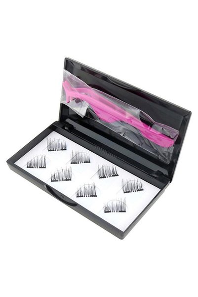 Generic 8 Piece Magnetic Lashes with Tweezers Set