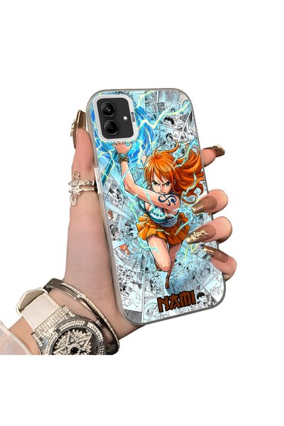 Hontinga Samsung Galaxy A04e Compatible Silicone Hard-Edge Back Case with Nam...