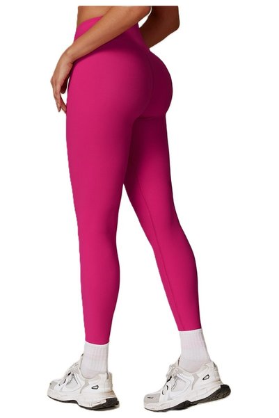 DAMUR Pantaloni de fitness, DAMUR, talie înaltă, elasticitate, roz, mărimea M