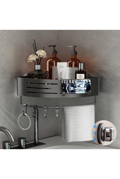 Generic Shower Caddy Suction Cup Shower Shelf Corner No Drilling Bathroom Sho...