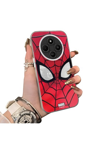 Hontinga Redmi 14C 4G-Compatible Silicone Hard-Edge Back Case with Spider-Man...