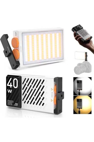 ZHIYUN مصباح فيديو FIVERAY M40 [أصلي]، مصباح كاميرا محمول بقوة 40 واط، 14000 ...