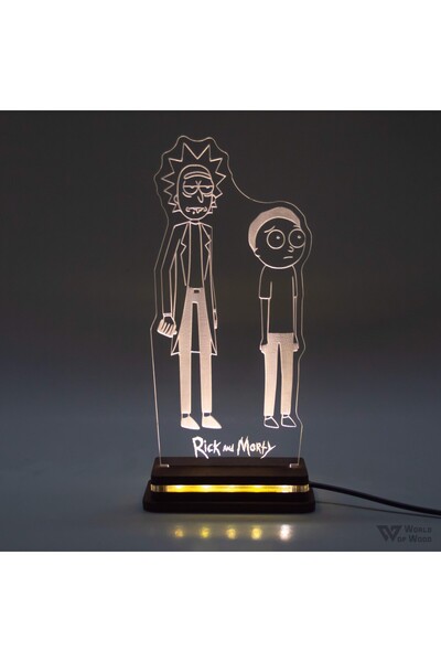 Generic Brand Φωτιστικό LED "Rick and Morty" W00923 Πολύχρωμο