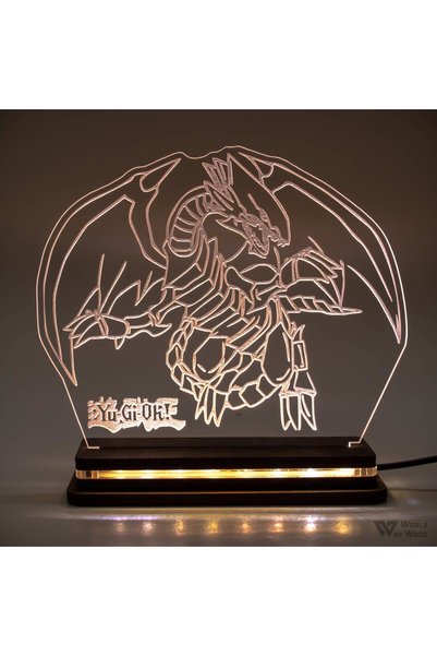 Generic Brand Φωτιστικό LED "Yu-Gi-Oh - Blue Eye Dragon" W00831 Πολύχρωμο