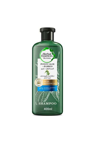 Herbal Essences شامبو طبيعي بالصبار والخيزران، خالٍ من الكبريتات، ومُعزّز لقو...