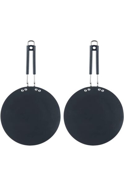 Generic Hard Anodized Tawa -30 cm Non - Induction (Pack of 2)