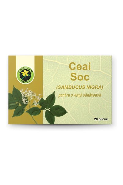 HYPERICUM Ceai Soc doze Hypericum, supliment alimentar din flori de soc (Samb...