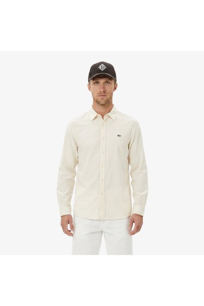 Lacoste Erkek Regular Fit Bej Gömlek