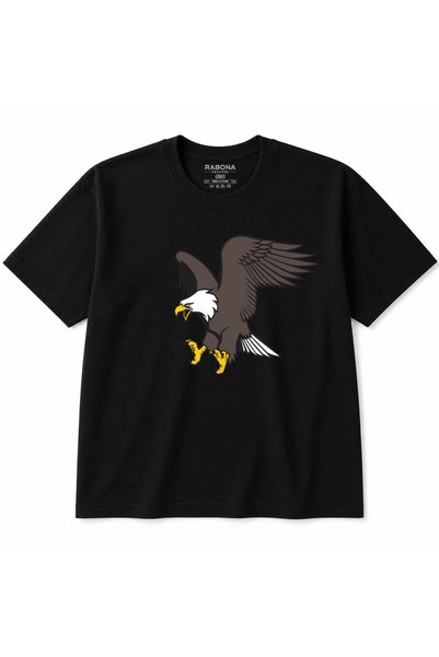 Rabona Fashion Flying Eagle – T-shirt με εντυπωσιακό σχέδιο άγριου φύλακα