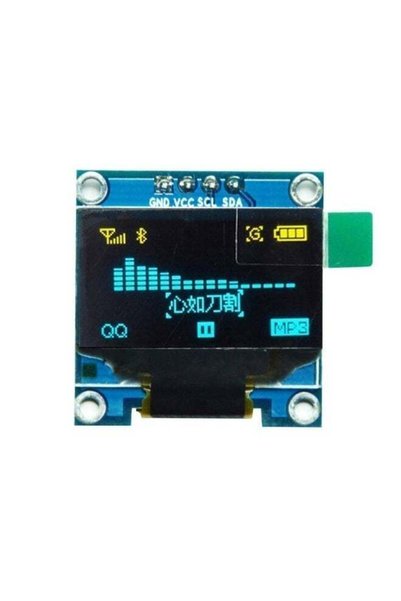 Chabeia قطعة واحدة من وحدة شاشة OLED I2C IIC بحجم 0.96 بوصة، بدقة 128x64 بكسل...