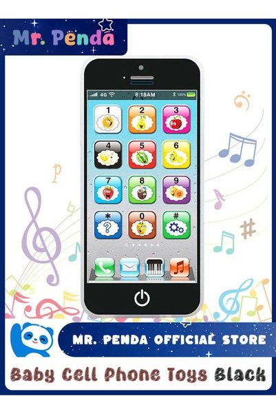 Mr. Penda ألعاب هواتف محمولة للأطفال، لعبة تعليمية على شكل هاتف مع 8 وظائف وأ...