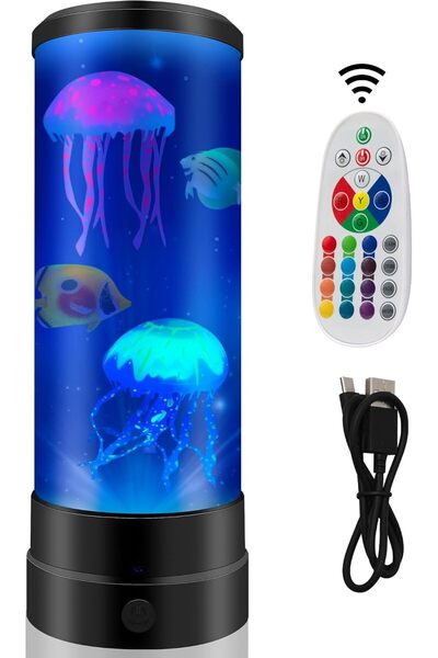 Generic Jellyfish Lamp, Jellyfish Lamp for Kids 17 Colors Changing with Remot...