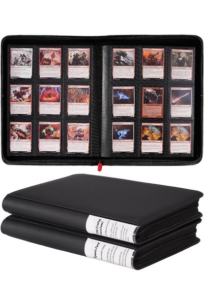 Generic 2 Pack 360 Pockets Trading Card Binder, Collection Binder for Sports ...