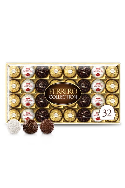 Ferrero Rocher Set Cadou Ferrero Collection, Selecție de Praline Fine, 32 Buc...
