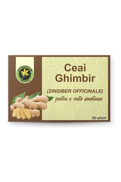 HYPERICUM Ceai Ghimbir Hypericum, supliment alimentar din rizomi uscati de gh...