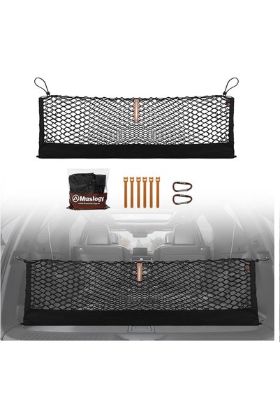 Generic for Pilot 2023 2024 2025 Rear Trunk Cargo Net Stretchable Organizer E...