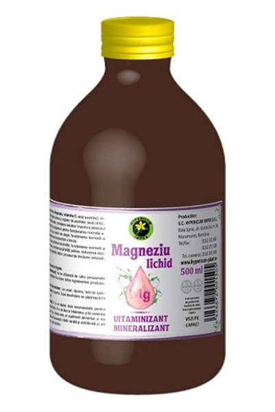 HYPERICUM Magneziu Lichid Hypericum, supliment alimentar lichid cu citrat de ...