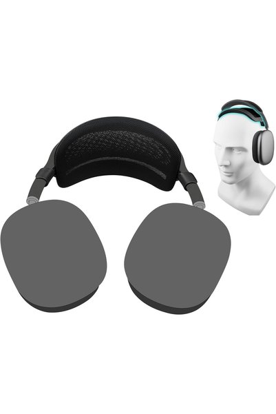 Generic وسادة رأس لتخفيف الضغط لسماعات AirPods Max - باللون الأسود (الجيل 1.0)