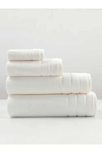 Loren Prosop, Loren, alb, 50x90 cm, bumbac frotir 550 g/m², bordura catifelata