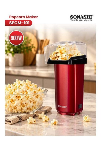 sonashi Popcorn Maker | Classic Style Machine makes Hot, Fresh, and Fat-Free ...