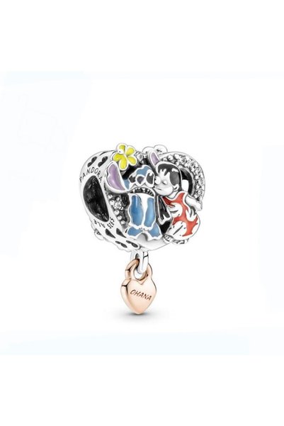 MAF Talisman din argint S925, compatibil cu design inspirat de Ohana Lilo și ...