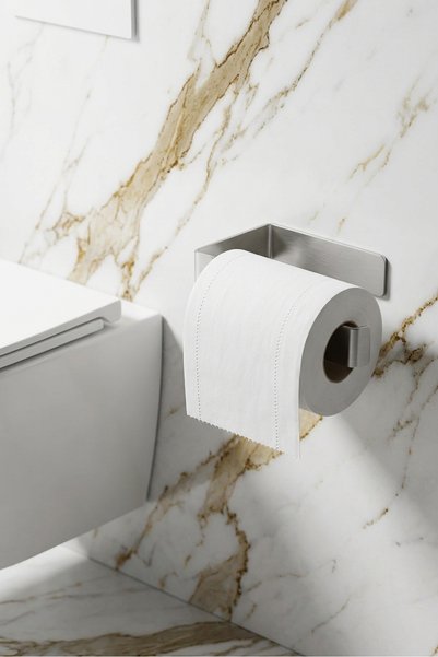 Paslanmaz Çelik Tuvalet Kağıdı Askısı, Wc Kağıtlık, Tuvalet Kağıtlığı, Yapışkanlı WC Kağıdı