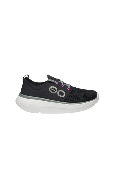 Oofos OOMY STRIDE BLACK SHOES 5077-WHITEBLACK