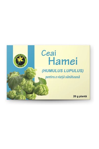 HYPERICUM Ceai Hamei Hypericum, supliment alimentar din conuri de hamei (Humu...