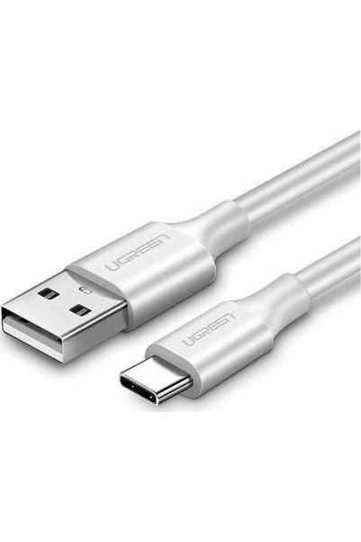 Ugreen Καλώδιο USB σε USB-C, QC3.0, 25 εκ. (λευκό)