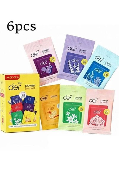 Godrej Aer Power Pocket معطر منزلي متعدد الألوان متنوع، معطر حمام برائحة منعش...