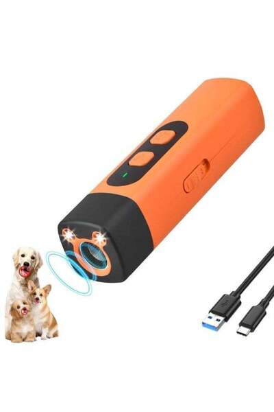 Chabeia Ultrasonic Dog Bark Deterrent Device Humane Effective Dog Repeller, D...