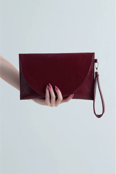 Fiori Kadın Zarf Kapaklı El Çantası Bilek Askılı Şık Portföy Clutch Çanta