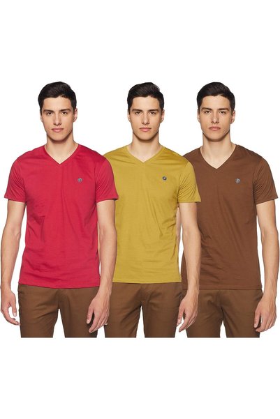 Generic Men's Solid Regular T-Shirt (Pack of 3) (SS20SYMTEE41-A)