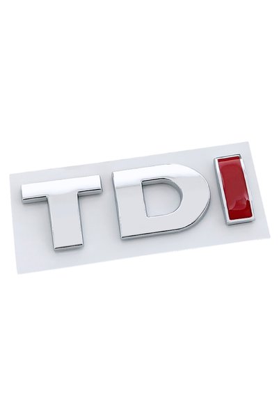 Choice ABS Silver TD 3D ABS Black Red Logo TDI Emblem Letters Decal Car Rear ...