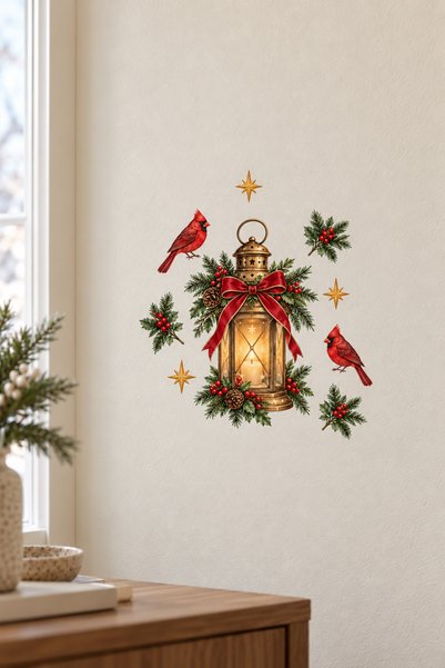 alışveriş kurdu New Year's-Themed Christmas Snow Pine Tree Wall Decoration St...