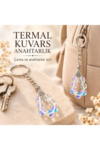 Leyandoğaltaş Thermal Quartz Keychain: Special Gifts for Children and Adults