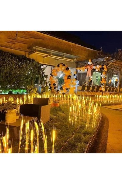 DAMUR Lampă solară LED tip spic de grâu, înălțime 80 cm, pentru grădină, Inov...