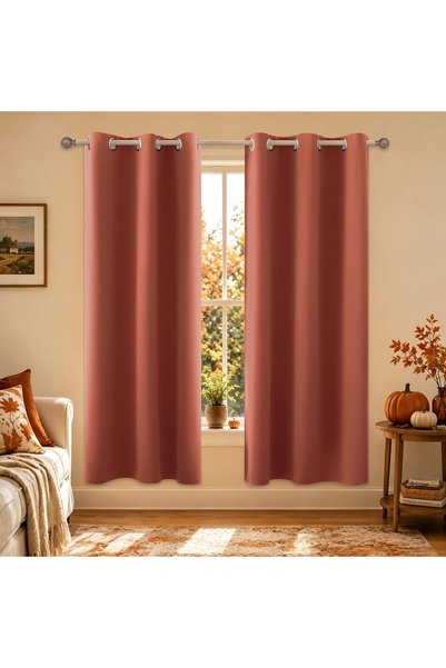 Generic 72 Inches Long Room Darkening Curtains for Living Room 2 Panels Set S...