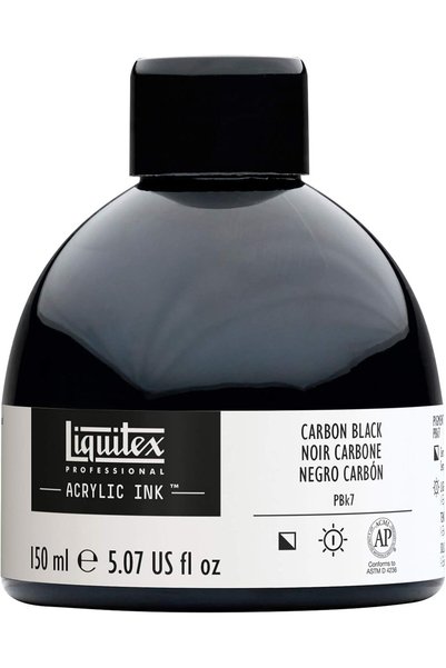 Generic حبر ليك 150 مل، عبوة، لون أسود كربوني