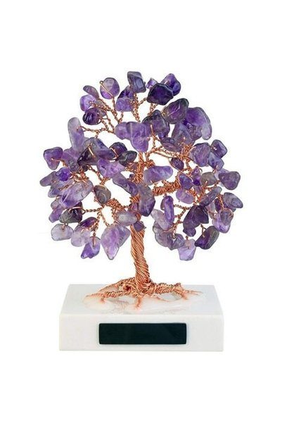 Noonedibs Piatră Chakra Arborele Vieții Feng-Shui Decorațiune Multicoloră Cri...